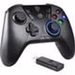 Manette de jeu - EASYSMX - Manette PC/PS3 sans Fil Rechargeable - Vibration - Compatible PC et PS3 - Noir