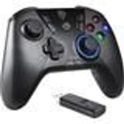 Manette de jeu - EASYSMX - Manette PC/PS3 sans Fil Rechargeable - Vibration - Compatible PC et PS3 - Noir