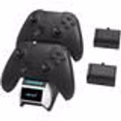Chargeur double - Xbox - Socle de charge - Noir et blanc - Charge deux manettes - Indicateur LED