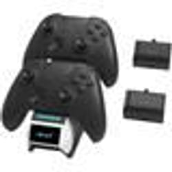 Chargeur double - Xbox - Socle de charge - Noir et blanc - Charge deux manettes - Indicateur LED