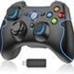 Manette de jeu - SUPERTECH - EasySMX - Sans fil - NOIR/BLEU - Double Vibration