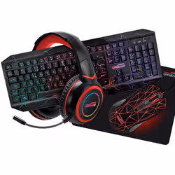 Pack de périphériques gaming - AMSTRAD - Pro Gamer - XBOX - AZERTY - Retro-éclairage RVB