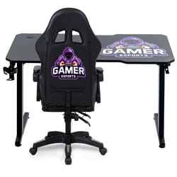 Pack gamer - Amstrad - DESK120Z-GAMER & 900-LED-GAMER - 1m20 - Noir - Éclairage LED RGB