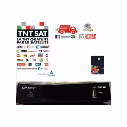 Recepteur Tnt Par Satellite Tntsat Optex Ors 9990-Hd + Carte Tntsat Valable 4 Ans