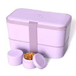 Umami Nestable Bento Box, Ensemble boîte repas, Adulte, Lavande, Violet, Motif, Rectangulaire, Garçon/Fille