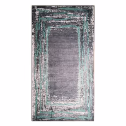Tapis de salon 180x270 cm Polyester Ring Vert