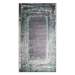 Tapis de salon 180x270 cm Polyester Ring Vert