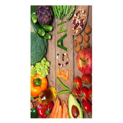 Tapis de cuisine 50x120 cm Polyester Kitch Veg