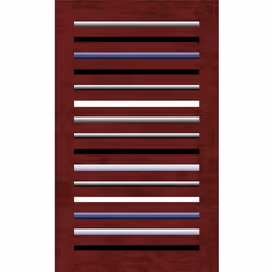 Tapis de salon 200x290 cm Polyester Rayures Rouge