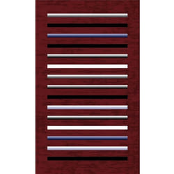 Tapis de salon 120x180 cm Polyester Rayures Rouge