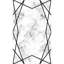 Tapis de salon 80x150 cm Polyester Crois