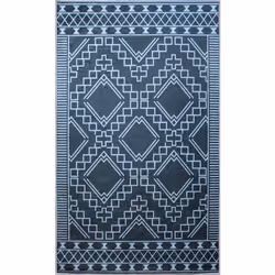 Tapis de salon 120x180 cm Polyester Berbere Noir