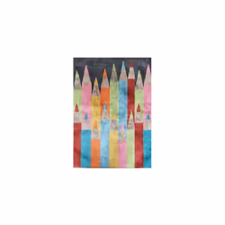 Tapis chambre enfant 80x150 cm Polyester Crayon