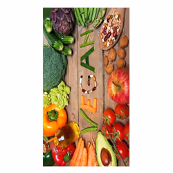 Tapis de cuisine 50x180 cm Polyester Kitch Veg