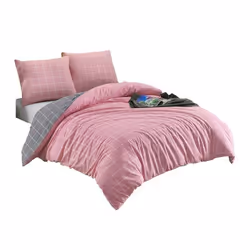 Parure de lit 220x240 cm Polycoton Trendy Rose
