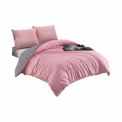 Parure de lit 140x200 cm Polycoton Trendy Rose