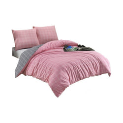 Parure de lit 140x200 cm Polycoton Trendy Rose