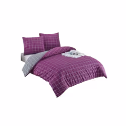 Parure de lit 220x240 cm Polycoton Trendy Violet