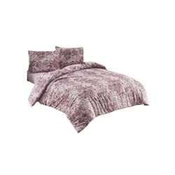 Parure de lit 240x260 cm Polycoton Sofrano Rose