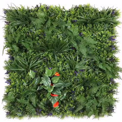 Description générale Découvrez notre magnifique mur végétal artificiel avec des fleurs rouges, idéal pour apporter une touche ...