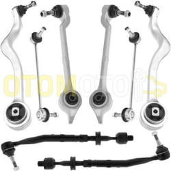 Kit bras de suspension avant compatible BMW 5 E39 520D 525D 525TDS 530D triangle rotule biellette 8 pièces