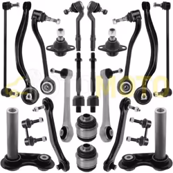 Kit bras de suspension avant arrière compatible BMW X5 E53 triangle rotule biellette 22 pièces