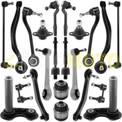 Kit bras de suspension avant arrière compatible BMW X5 E53 triangle rotule biellette 22 pièces