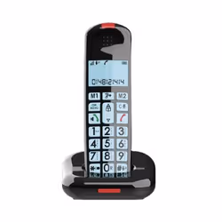 ​SCHNEIDER CONSUMER GMSCDECT100BLK, Téléphone DECT, Combiné sans fil, Haut-parleur, 50 entrées, Noir