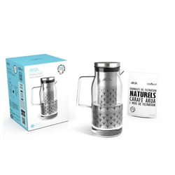Pichet COOKUT en verre Inox Filtrante