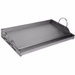 Les + produit: Plancha universelle, adaptée à tout type de barbecue Remplace la grille de cuisson classique Bac à récupérateu ...