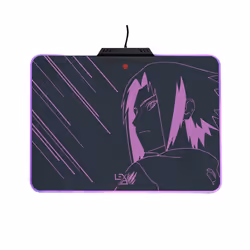 Lexip Tapis De Souris Sasuke Design By Tsume - Naruto Shippuden, Noir, Image, Multicolore, Base antidérapante, Tapis de souri ...