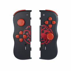 Lexip HBO Game of Thrones Targaryen, Manette de jeu, Nintendo Switch, Nintendo Switch OLED, Sans fil, Bluetooth, Noir, Rouge, ...