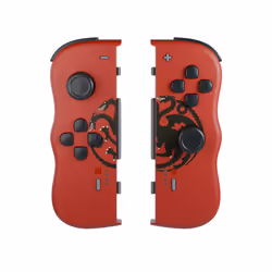 Lexip HBO Game of Thrones Targaryen, Manette de jeu, Nintendo Switch, Sans fil, Bluetooth, Noir, Rouge, Batterie