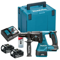 Makita - Perfo-burineur 18V lxt SDS-Plus 2J (2x6,0 Ah) en makpac DHR243RGJ