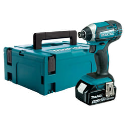Makita - Visseuse à chocs lxt 18V + 1x BL1860B + Makpac DTD152