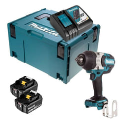 Makita - Boulonneuse à chocs 18V lxt 1000Nm 1/2' (2x3,0 Ah) en makpac DTW1002RFJ