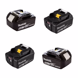 Description générale La batterie 5,0 Ah Makita BL1850B, avec indicateur de charge, offre une durée de vie accrue de 80% par r ...