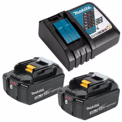 Profitez de ce pack power à petit prix pour alimenter votre outil sans fil Makita - 197505-2 Ensemble de 2 batteries 18 V à t ...
