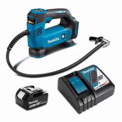 Gonfleur sans fil 18V LXT, pression d'air max à 830 kPa - DMP180RT Le gonfleur Makita modèle DMP180 est à la fois léger et co ...