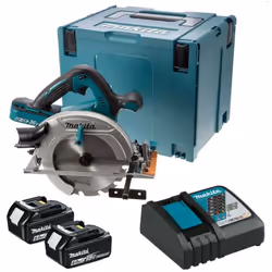 Scie circulaire sur accus 18V avec batteries de 6,0 Ah et chargeur rapide simple - DHS710RGJ La scie circulaire Makita DHS710 ...
