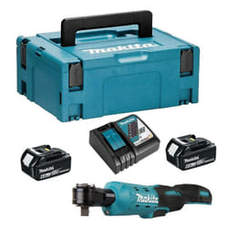 Makita - Clé à cliquet 18 v Li-Ion 3/8' 1/4' 47,5 Nm (2x6,0 Ah) en makpac DWR180RGJ