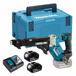 Visseuse à bande sur batterie 18V LXT Makita - DFR551RFJ Visseuse automatique 18V avec vis sur ruban pour le vissage en série ...