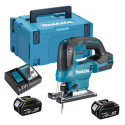 Scie sauteuse sans fil Makita moteur puissant et vitesse réglable - DJV184RMJ La scie sauteuse Makita DJV184 est légère et co ...