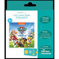 Console Educative - Lunii - Coffret Pat Patrouille - Livre audio interactif - 12 histoires - Dès 3 ans