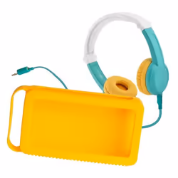 Pack accessoires - Lunii - Ma Fabrique à Histoires - Casque audio Octave - Coque de protection - Jaune