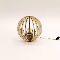 Déciuvrez cette très belle lampe de table Oya de chez atelier loupiote - câble avec interrupteur et 100% coton - fabrication  ...