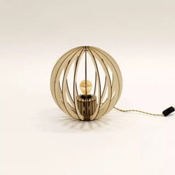 Lucide - Lampe de table Led bois Oya - Atelier Loupiote