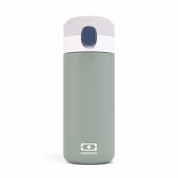 MONBENTO - Gourde Isotherme - Petite Gourde Hermétique 360ml - Garde au Chaud/Froid jusquà 12h - MB Pop vert Natural