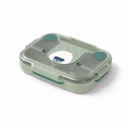 MONBENTO - Lunch box - Plateau Repas Compartimenté - Idéal pour Ecole/Parc - MB Wonder vert Bear