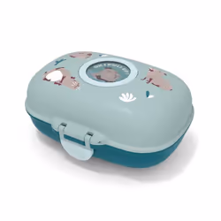 MONBENTO - Boîte à Goûter Snack Box Hermétique - Idéal Pour Ecole ou Parc - MB Gram bleu Capy